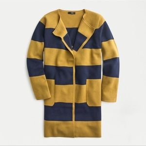J. Crew collarless cardigan blazer